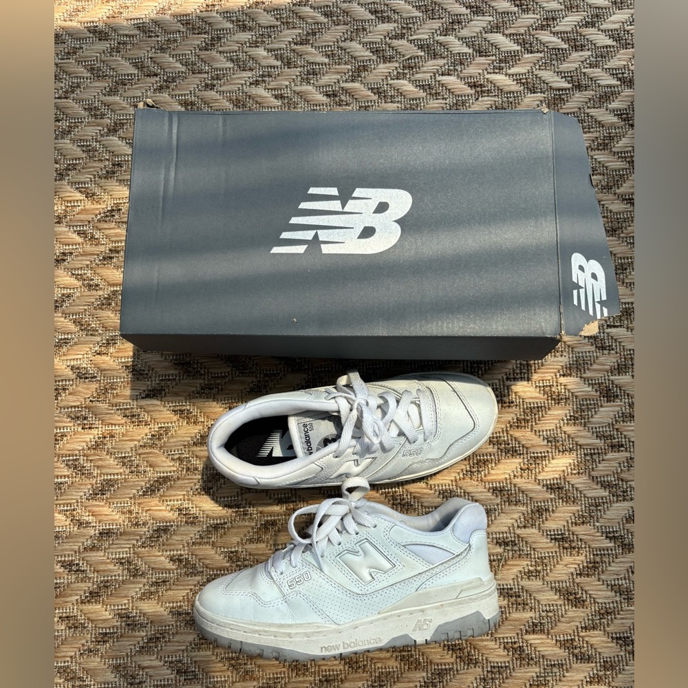 New Balance 550 White Grey GSB550PB Size 5M/6.5W